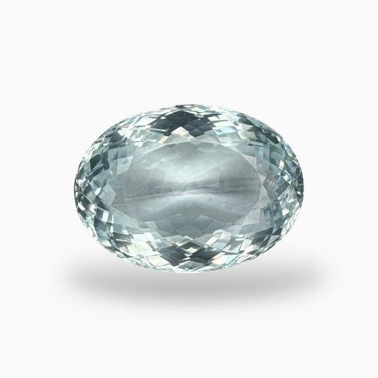 Natural Aquamarine Stone Aqua Color 12.80 Carats Oval Shape Size 17.8X12.8mm