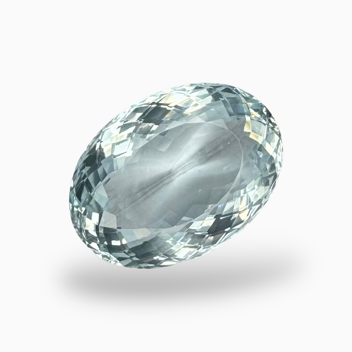 Natural Aquamarine Stone Aqua Color 12.80 Carats Oval Shape Size 17.8X12.8mm