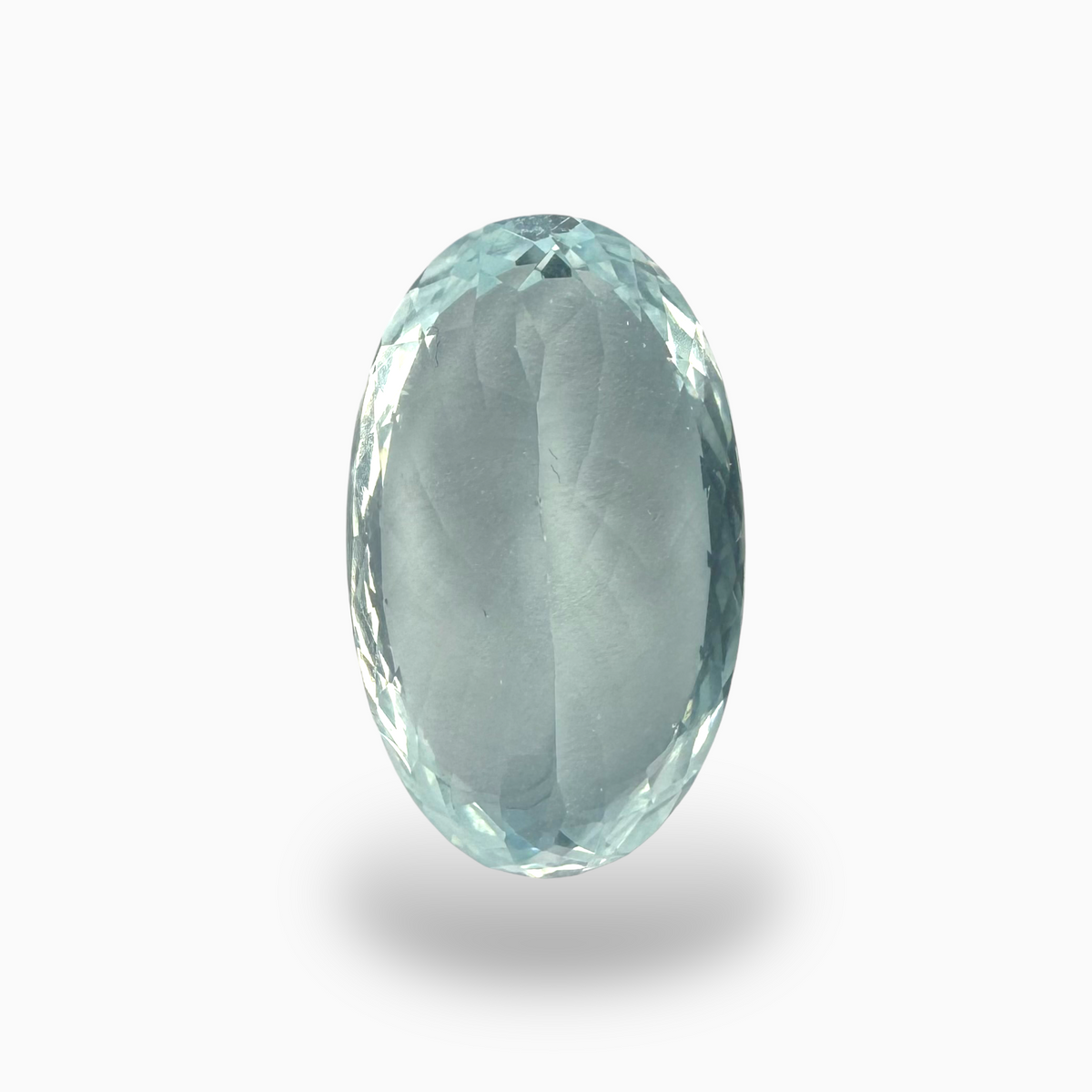 Natural Aquamarine Stone 15.36 Carats SkyBlue Color Oval Shape Size 21X12.5mm