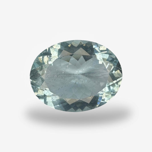 Natural Aquamarine Stone SkyBlue Color 16.64 Carats Oval Shape Size 10.09X16.01mm