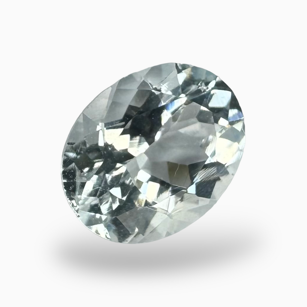Natural Aquamarine Stone 2.4 Carats SkyBlue Color Oval Shape Size 10X8mm