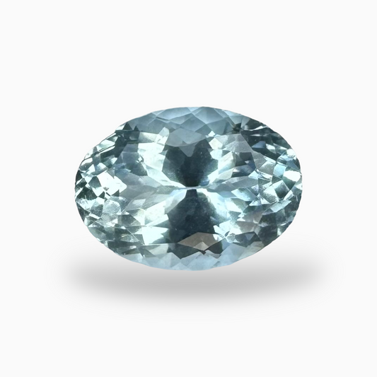 Natural Aquamarine Stone 2.85 Carats SkyBlue Color Oval Shape Size 11X8mm