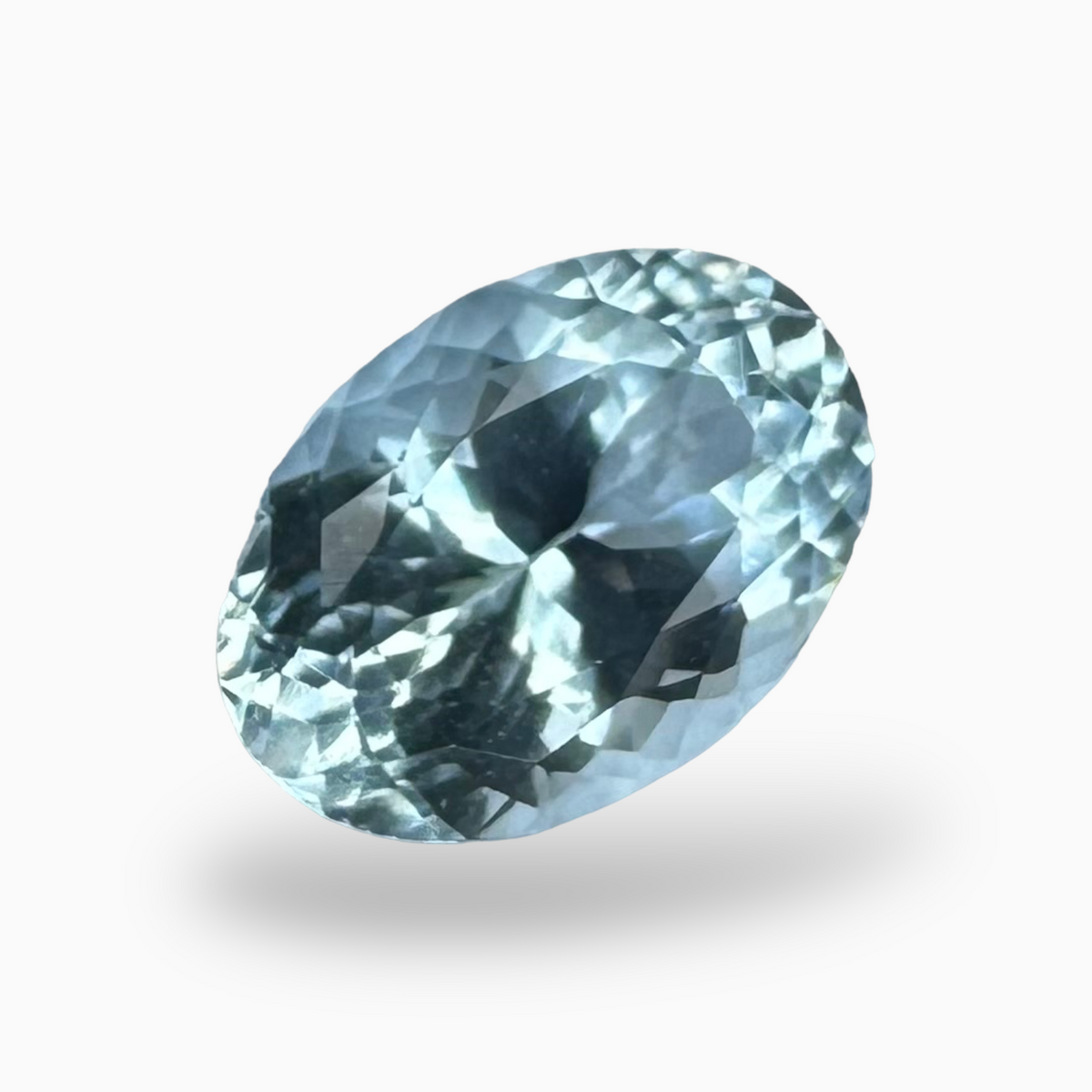 Natural Aquamarine Stone 2.85 Carats SkyBlue Color Oval Shape Size 11X8mm