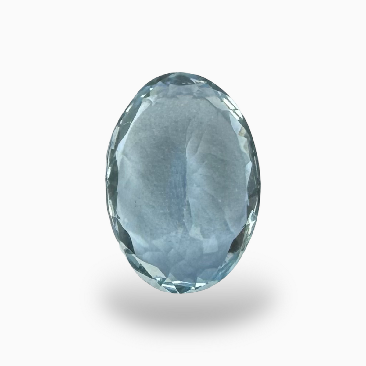 Natural Aquamarine Stone 2.85 Carats SkyBlue Color Oval Shape Size 11X8mm