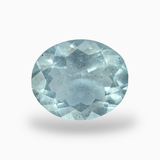 Natural Aquamarine Stone 2.98 Carats SkyBlue Color Oval Shape Size 11X9mm