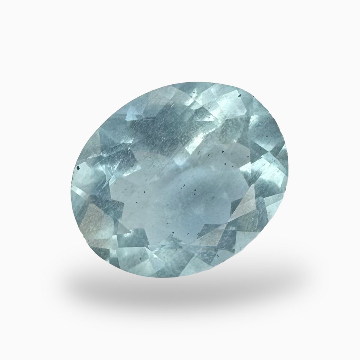 Natural Aquamarine Stone 2.98 Carats SkyBlue Color Oval Shape Size 11X9mm