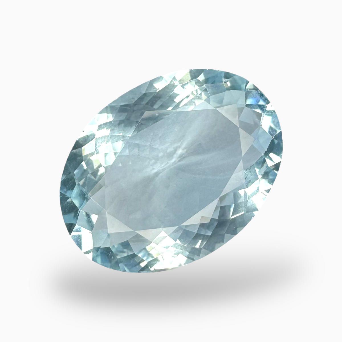 Natural Aquamarine Stone 27.81 Carats SkyBlue Color Oval Shape Size 20.5X16.7mm