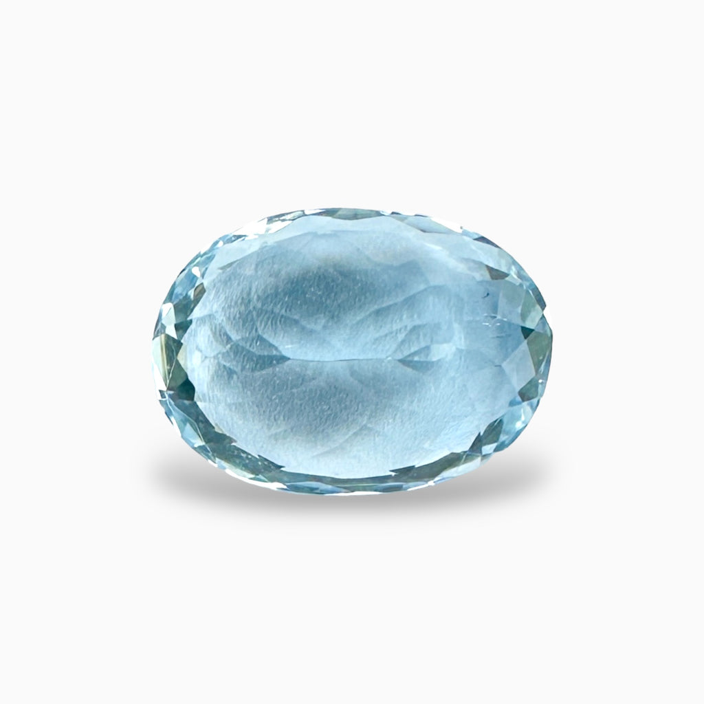 Natural Aquamarine Stone 4.48 Carats SkyBlue Color Oval Shape Size 13X9mm