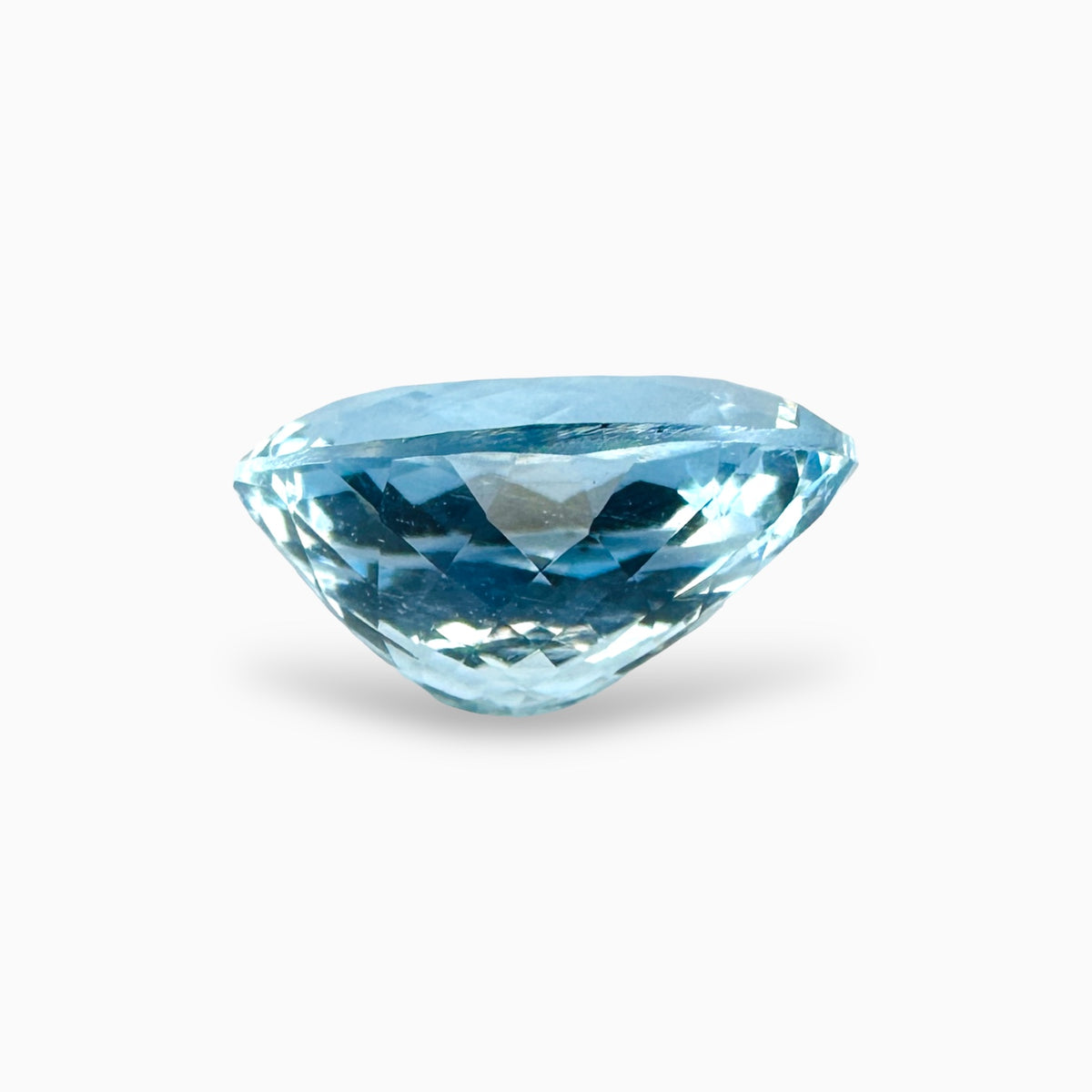 Natural Aquamarine Stone 4.48 Carats SkyBlue Color Oval Shape Size 13X9mm
