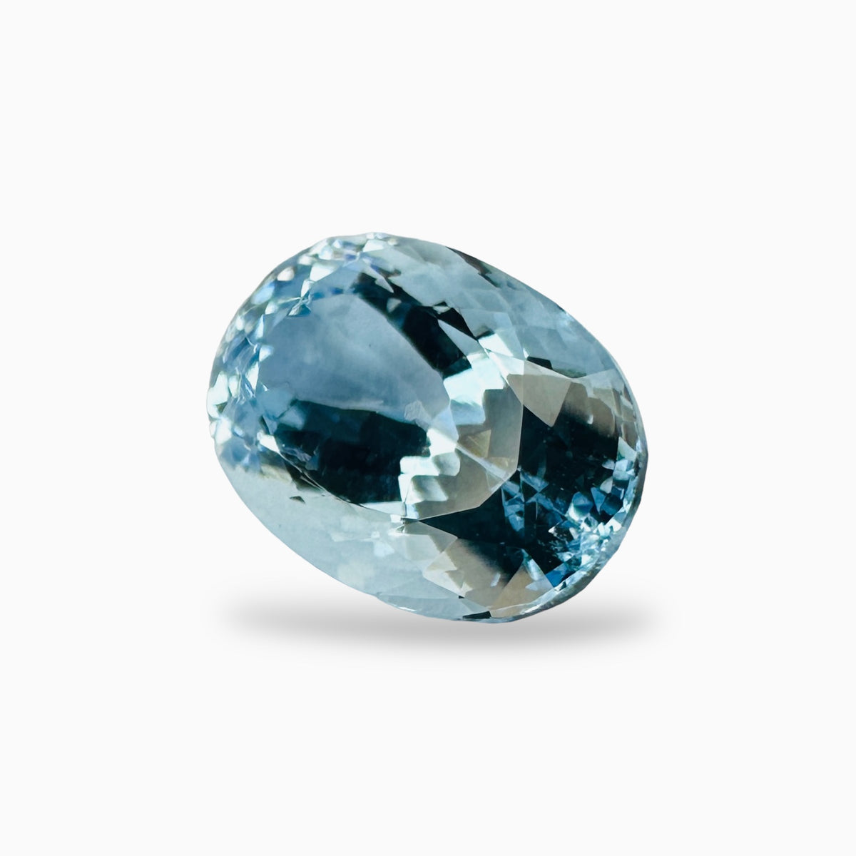 Natural Aquamarine Stone 5.33 Carats SkyBlue Color Oval Shape Size 13X9.5mm