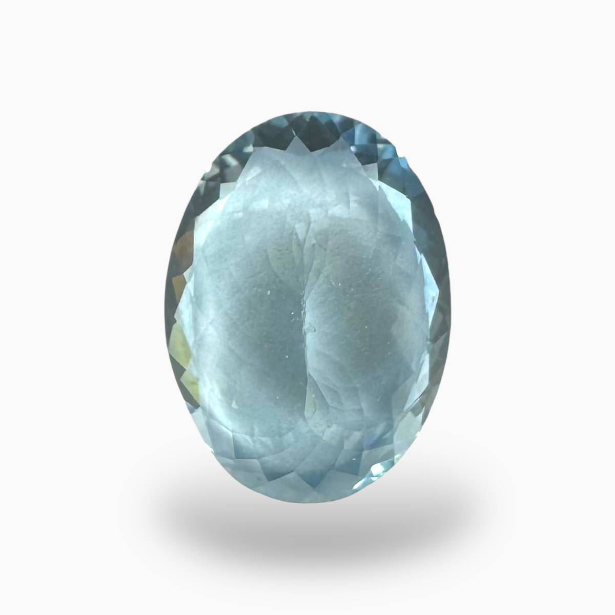 Natural Aquamarine Stone 6.25 Carats SkyBlue Color Oval Shape Size 15X11mm