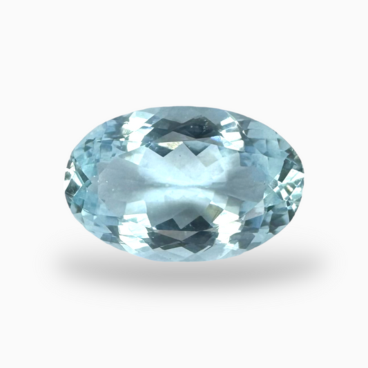 Natural Aquamarine Stone 6.26 Carats SkyBlue Color Oval Shape Size 16X10mm