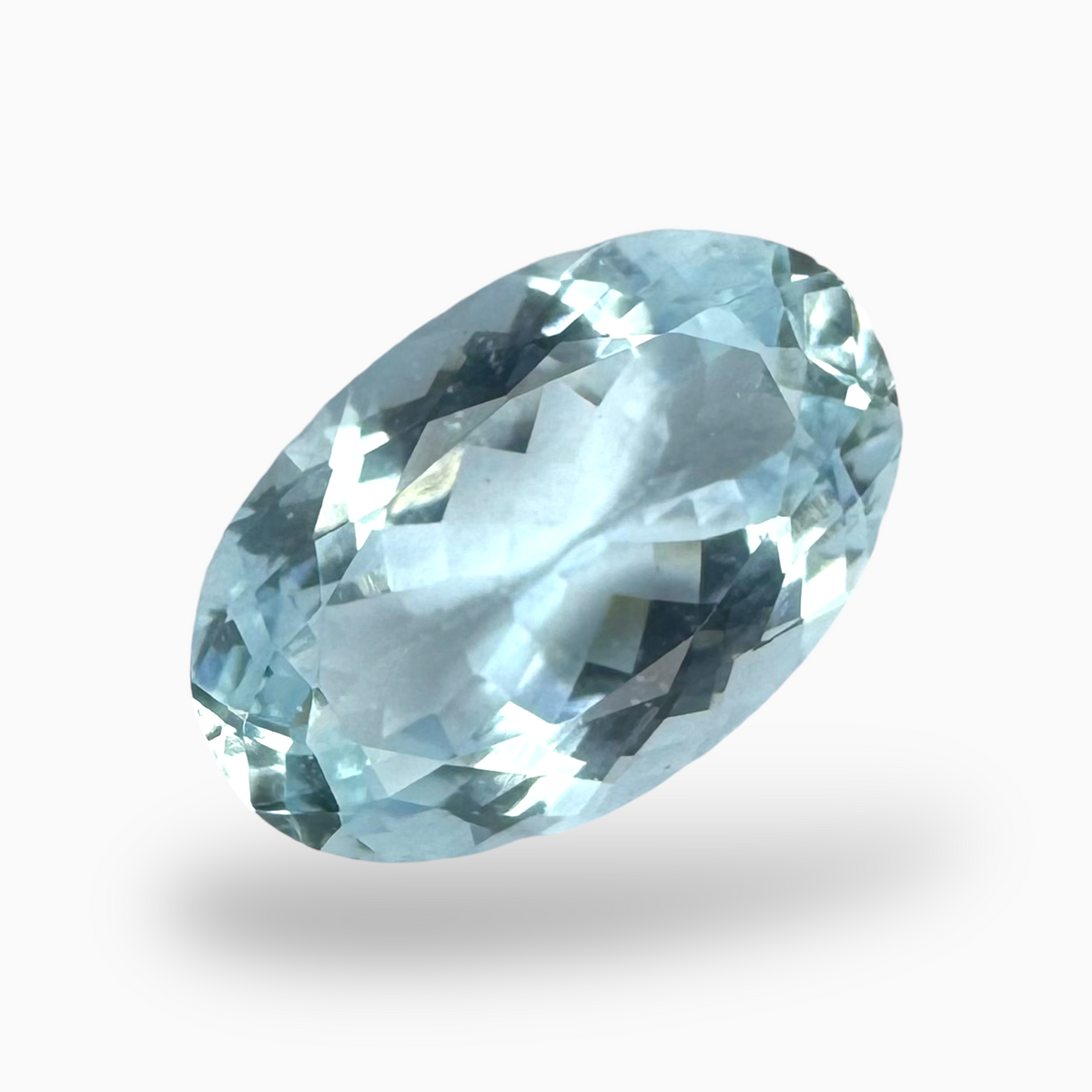 Natural Aquamarine Stone 6.26 Carats SkyBlue Color Oval Shape Size 16X10mm