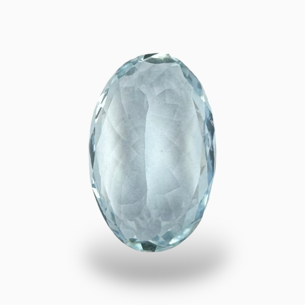 Natural Aquamarine Stone 6.26 Carats SkyBlue Color Oval Shape Size 16X10mm