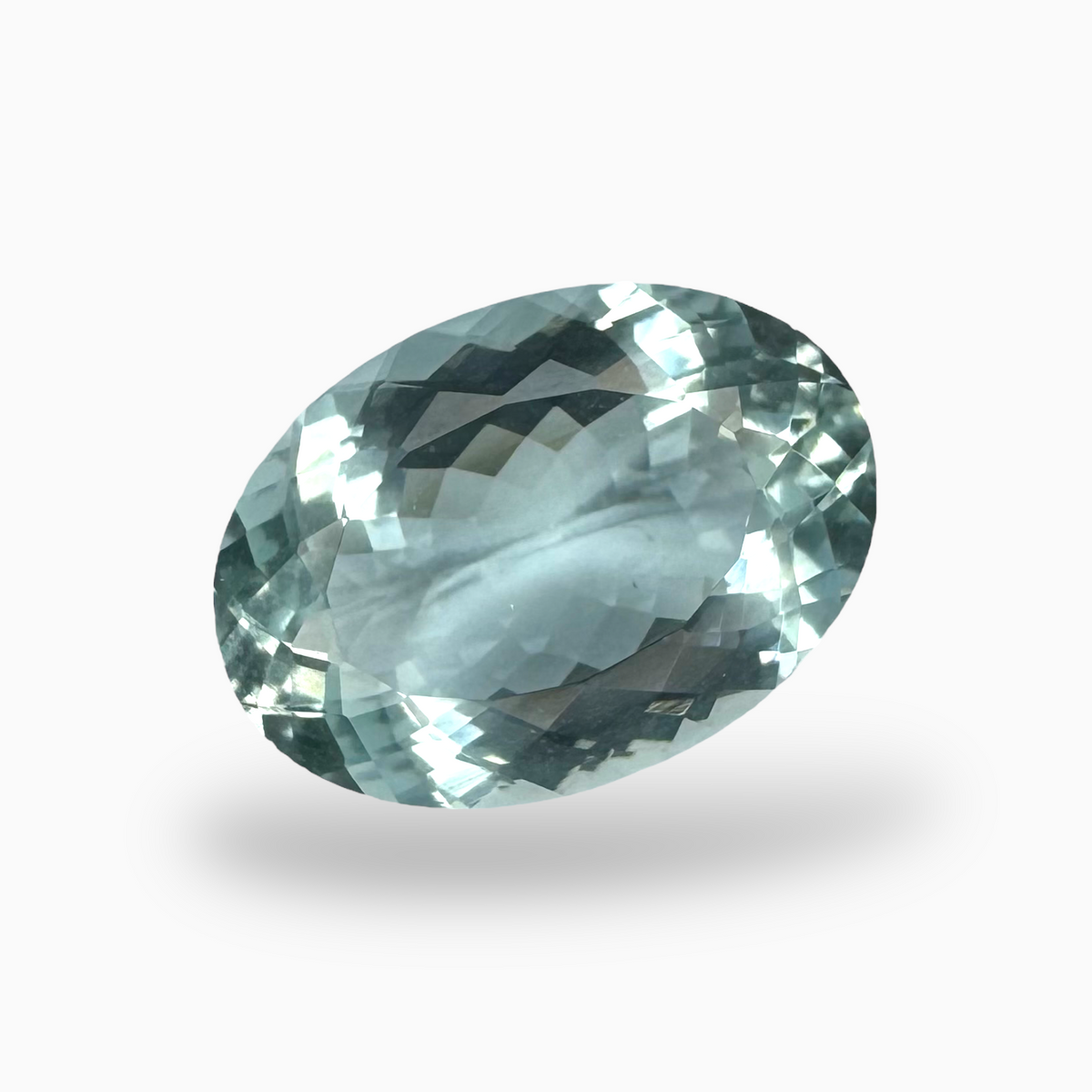 Natural Aquamarine Stone SkyBlue Color 6.37 Carats Oval Shape Size 15X11mm