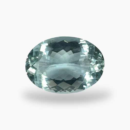 Natural Aquamarine Stone SkyBlue Color 6.37 Carats Oval Shape Size 15X11mm