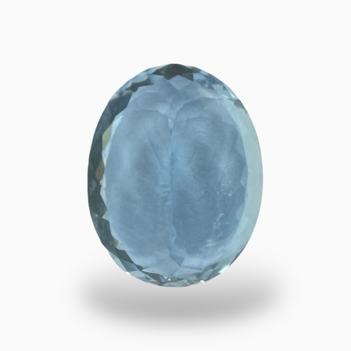 Natural DeepSkyBlue Aquamarine Stone 7.52 Carats Oval Shape Size 15X12mm