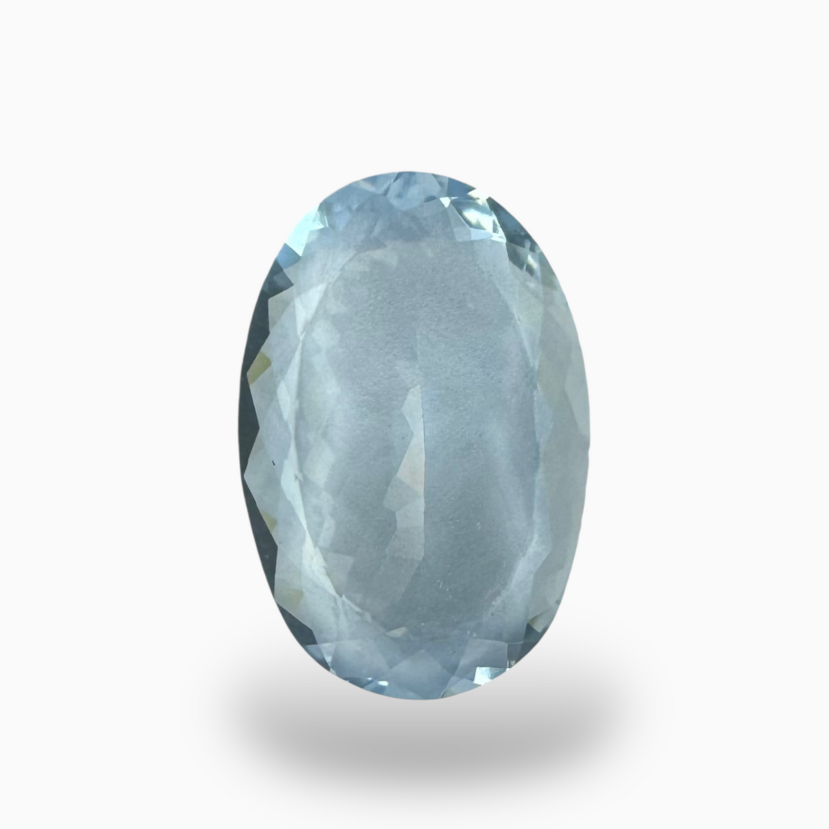 Natural DeepSkyBlue Aquamarine Stone 7.78 Carats Oval Shape Size 17.5X12mm