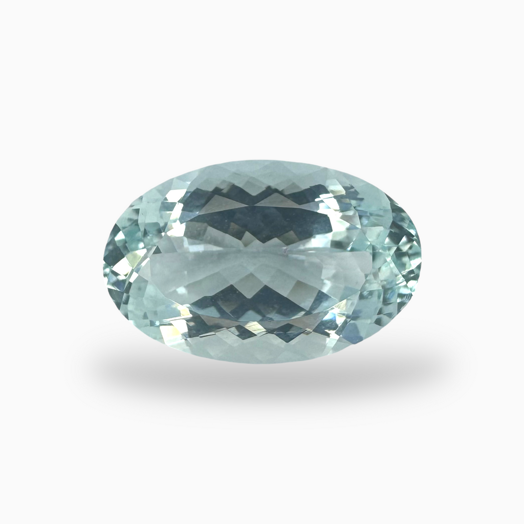 Natural Aquamarine Stone 7.8 Carats SkyBlue Color Oval Shape Size 17X11mm