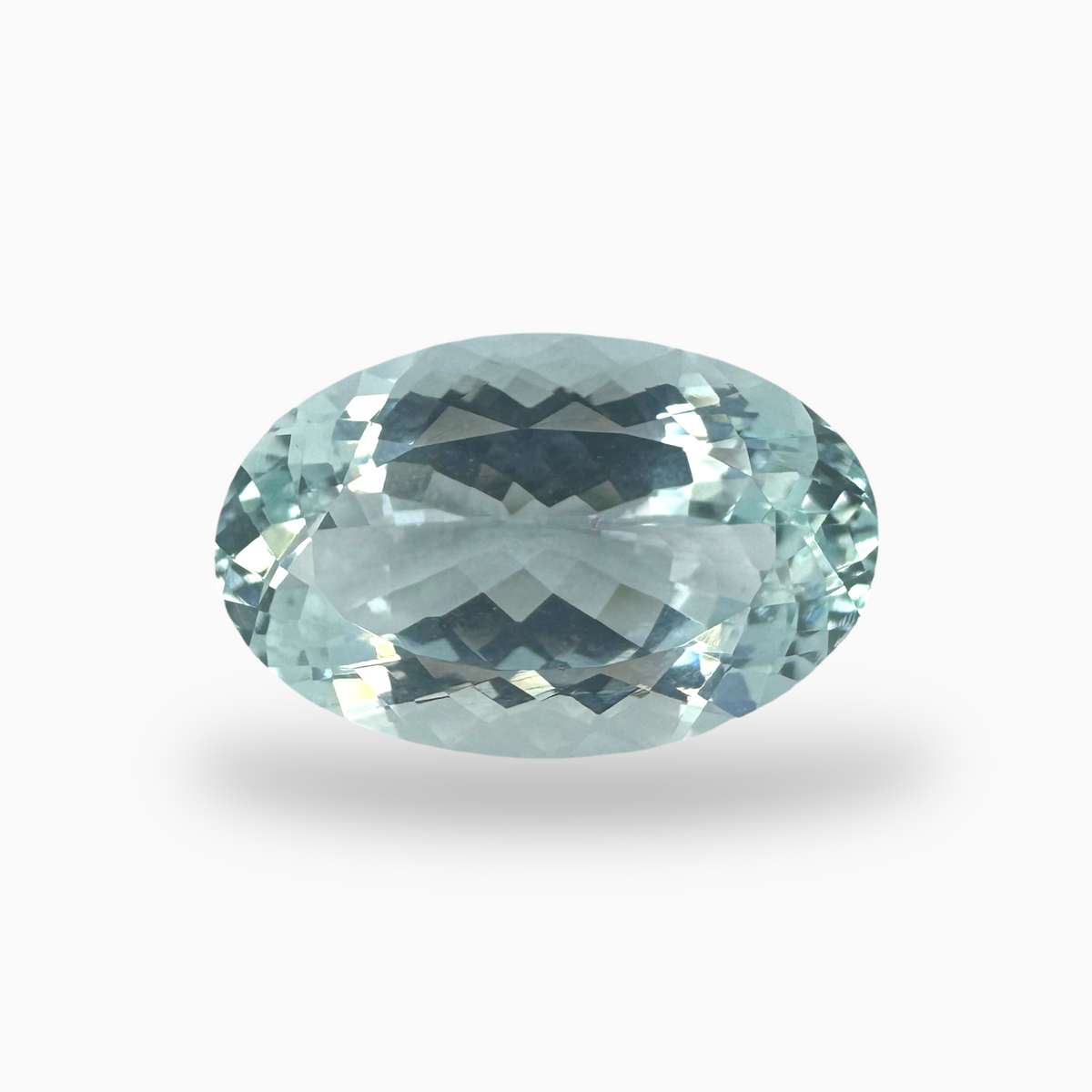 Natural Aquamarine Stone 7.8 Carats SkyBlue Color Oval Shape Size 17X11mm