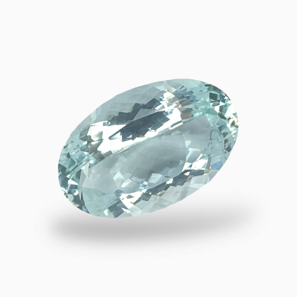 Natural Aquamarine Stone 7.8 Carats SkyBlue Color Oval Shape Size 17X11mm