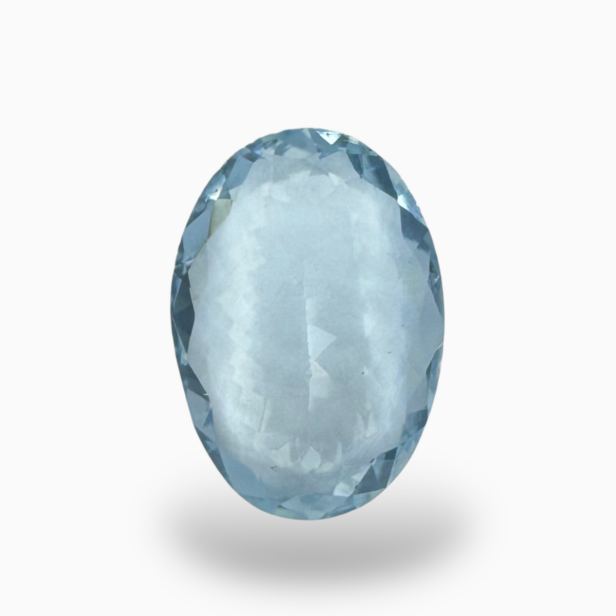 Natural DeepSkyBlue Aquamarine Stone 7.99 Carats Oval Shape Size 17.3X12mm