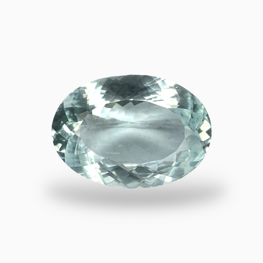 Natural Aquamarine Stone SkyBlue Color 8.21 Carats Oval Shape Size 17X12mm