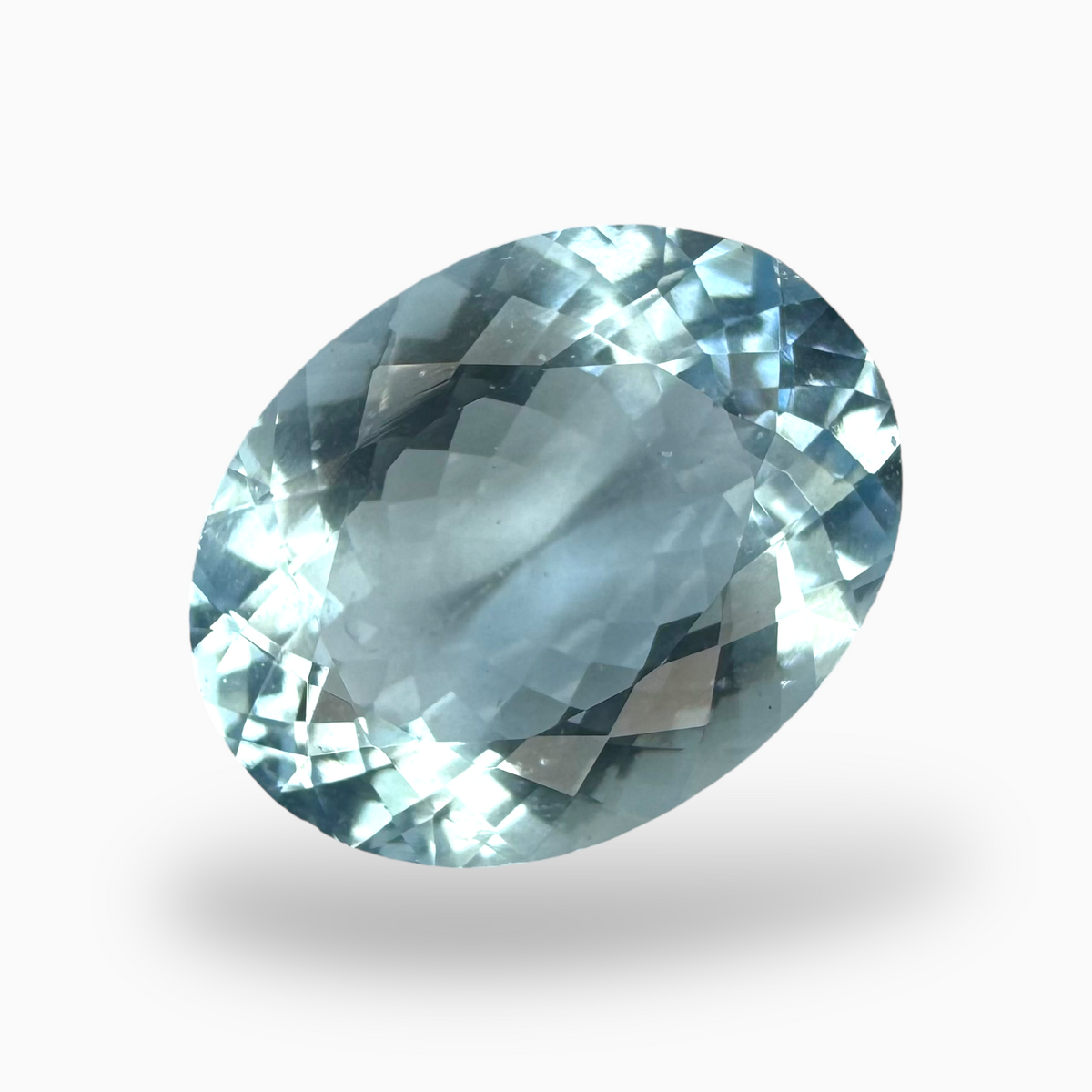 Natural Aquamarine Stone 9.79 Carats SkyBlue Color Oval Shape Size 13.2X17.10mm