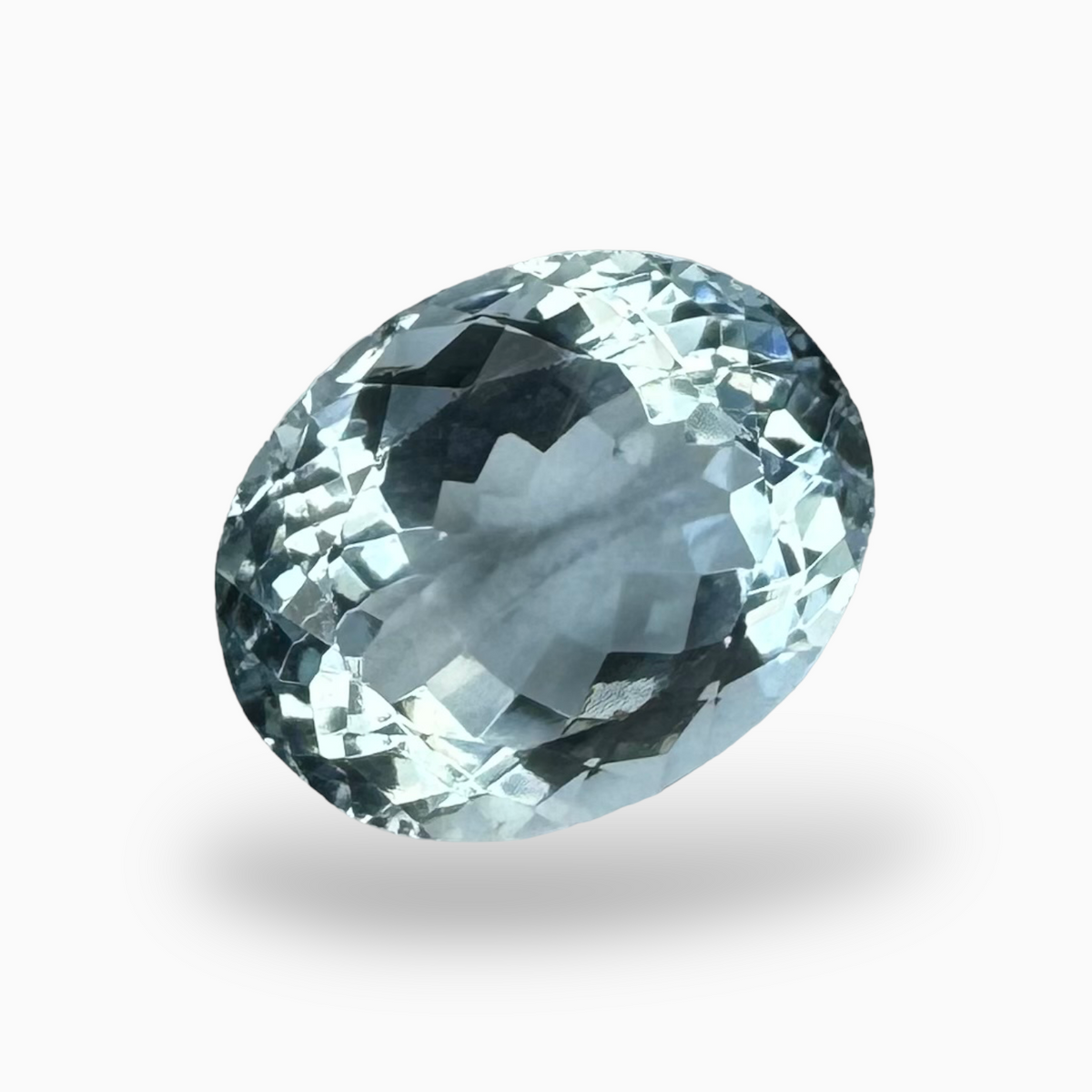 Natural Aquamarine Stone 2.95 Carats SkyBlue Color Oval Shape Size 10.5X8mm