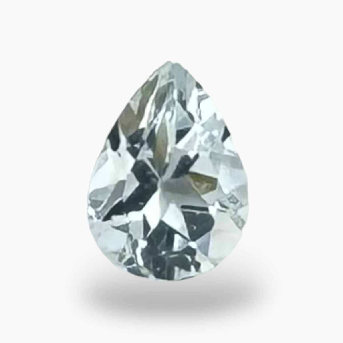 Natural Aquamarine Stone O.14 Carats SkyBlue Color Pear Shape Size 3X4mm