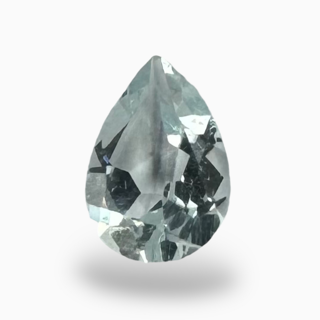 Natural Aquamarine Stone 0.33 Carats SkyBlue Color Pear Shape Size 6X4mm