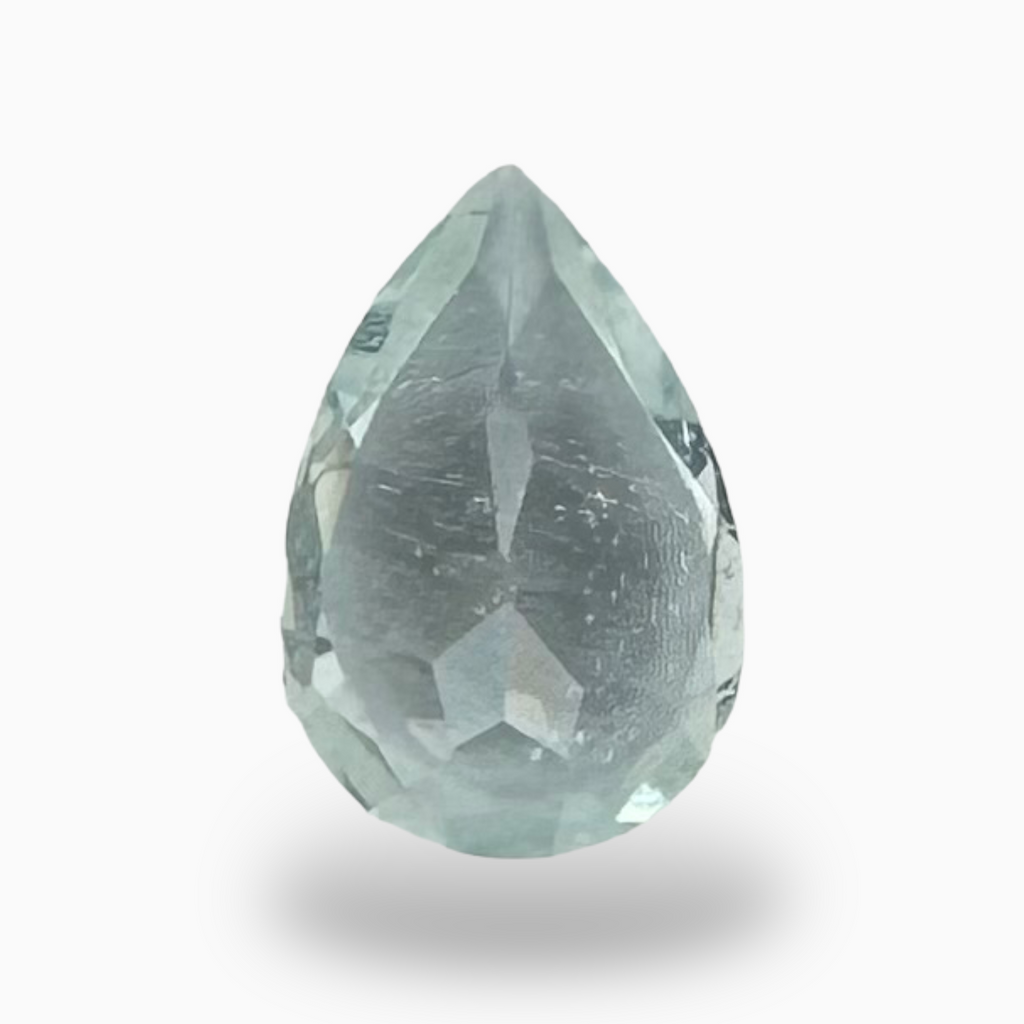 Natural Aquamarine Stone 0.33 Carats SkyBlue Color Pear Shape Size 6X4mm