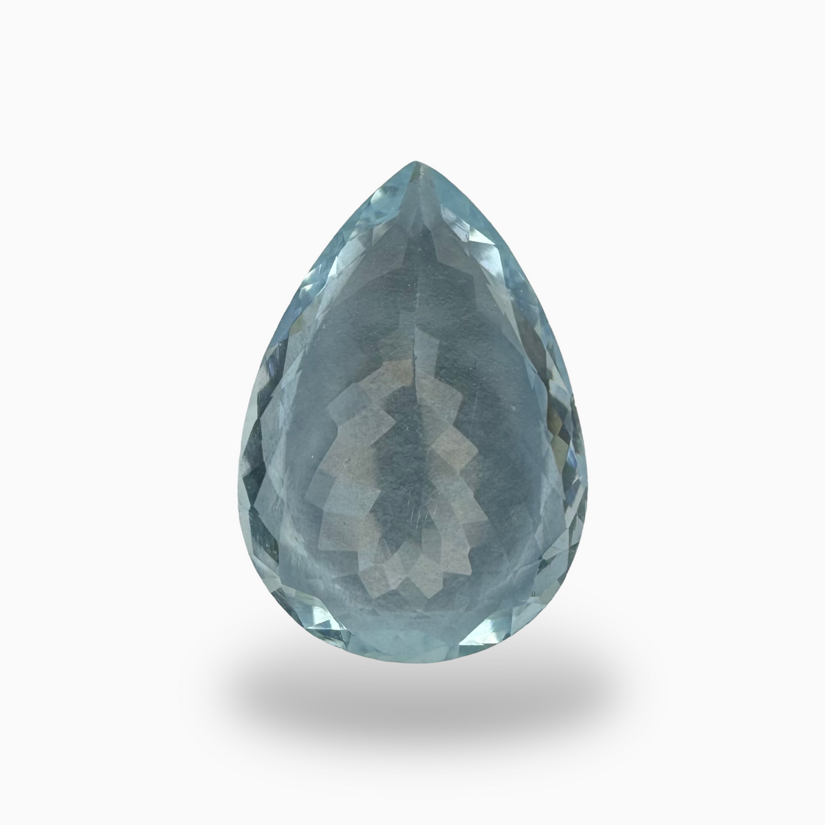 Natural Aquamarine Stone SkyBlue Color 6.65 Carats Pear Shape Size 17.1X11.9mm