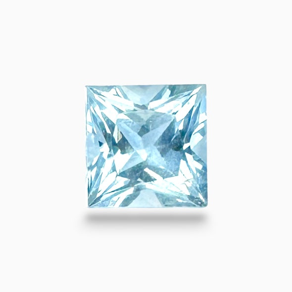 Natural Aquamarine Stone 1.08 Carats SkyBlue Color Princess Cut Size 6mm