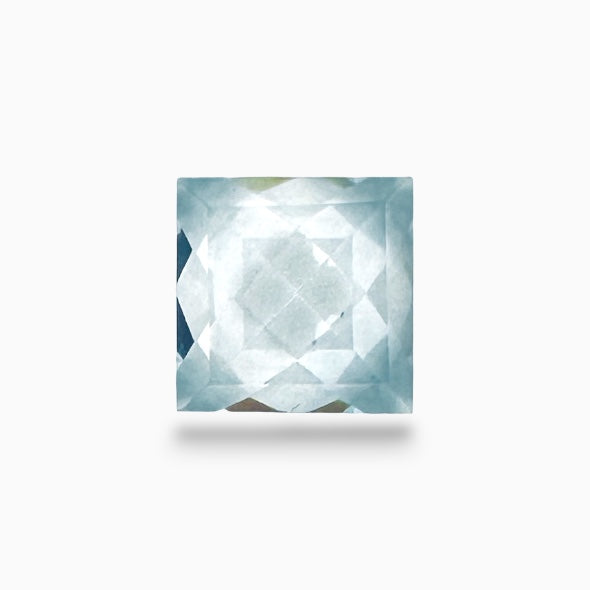 Natural Aquamarine Stone 1.43  Carats SkyBlue Color Princess Cut Size 7mm