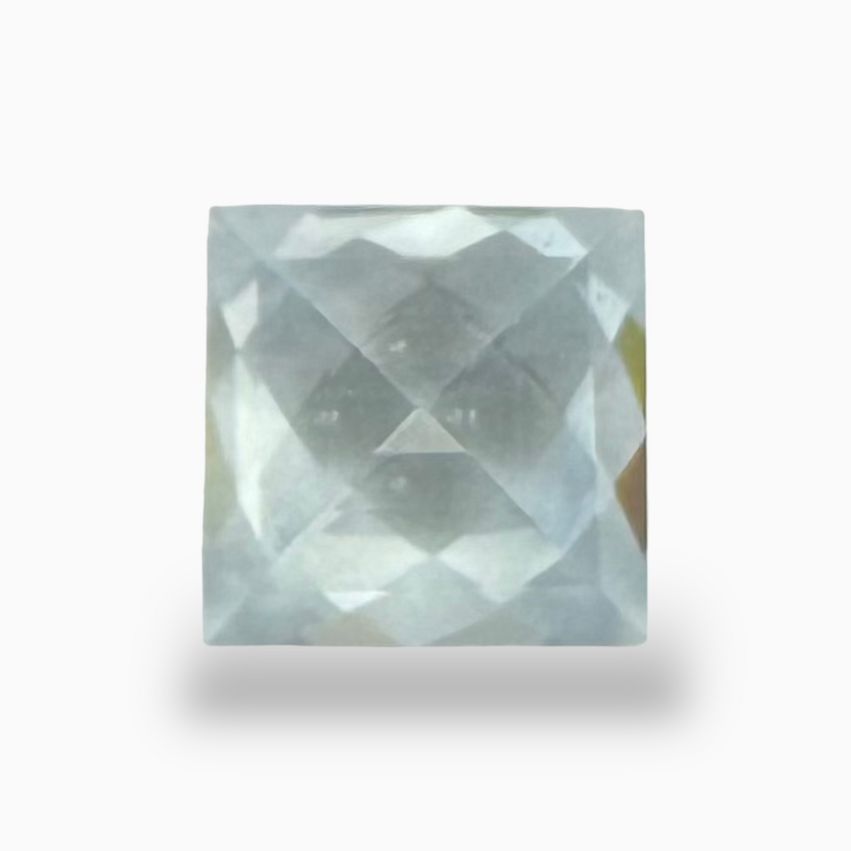 Natural Aquamarine Stone 1.46 Carats SkyBlue Color Princess Cut Shape Size 7mm