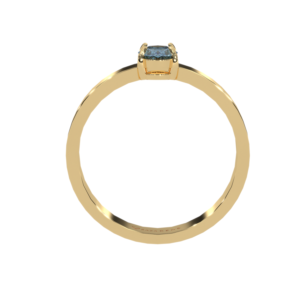 Aquamarine Ring  ArsalAn 18K Yellow Gold