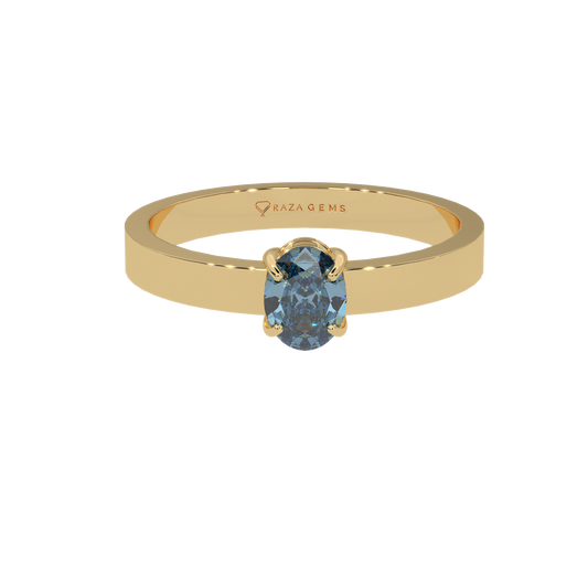 Aquamarine Ring  ArsalAn 18K Yellow Gold