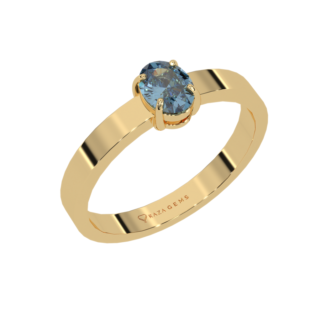 Aquamarine Ring  ArsalAn 18K Yellow Gold