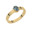Aquamarine Ring  ArsalAn 18K Yellow Gold