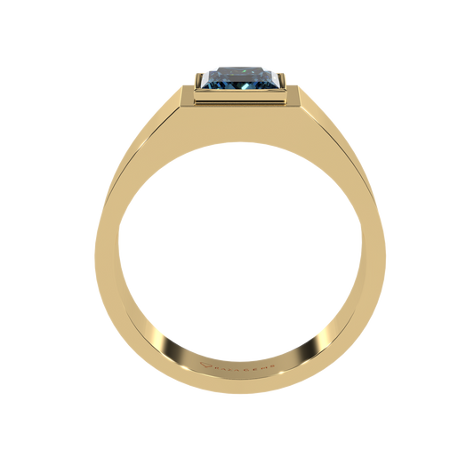 Aquamarine Ring  AzAd 18K Yellow Gold