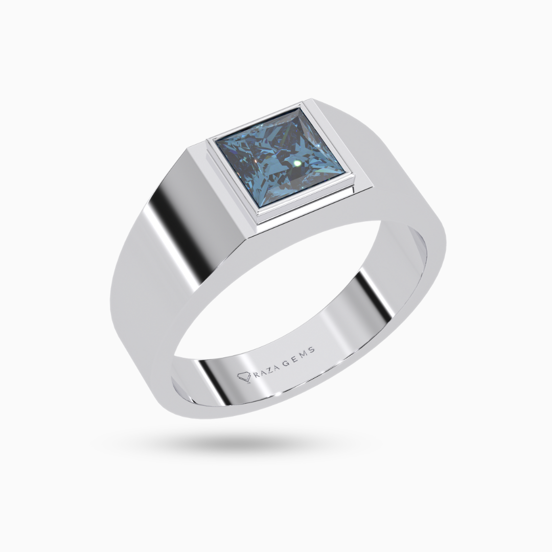 Aquamarine Ring  BAbak In Silver