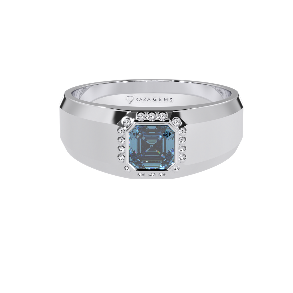 Aquamarine Ring  BornA In Silver