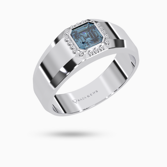 Aquamarine Ring  BornA In Silver