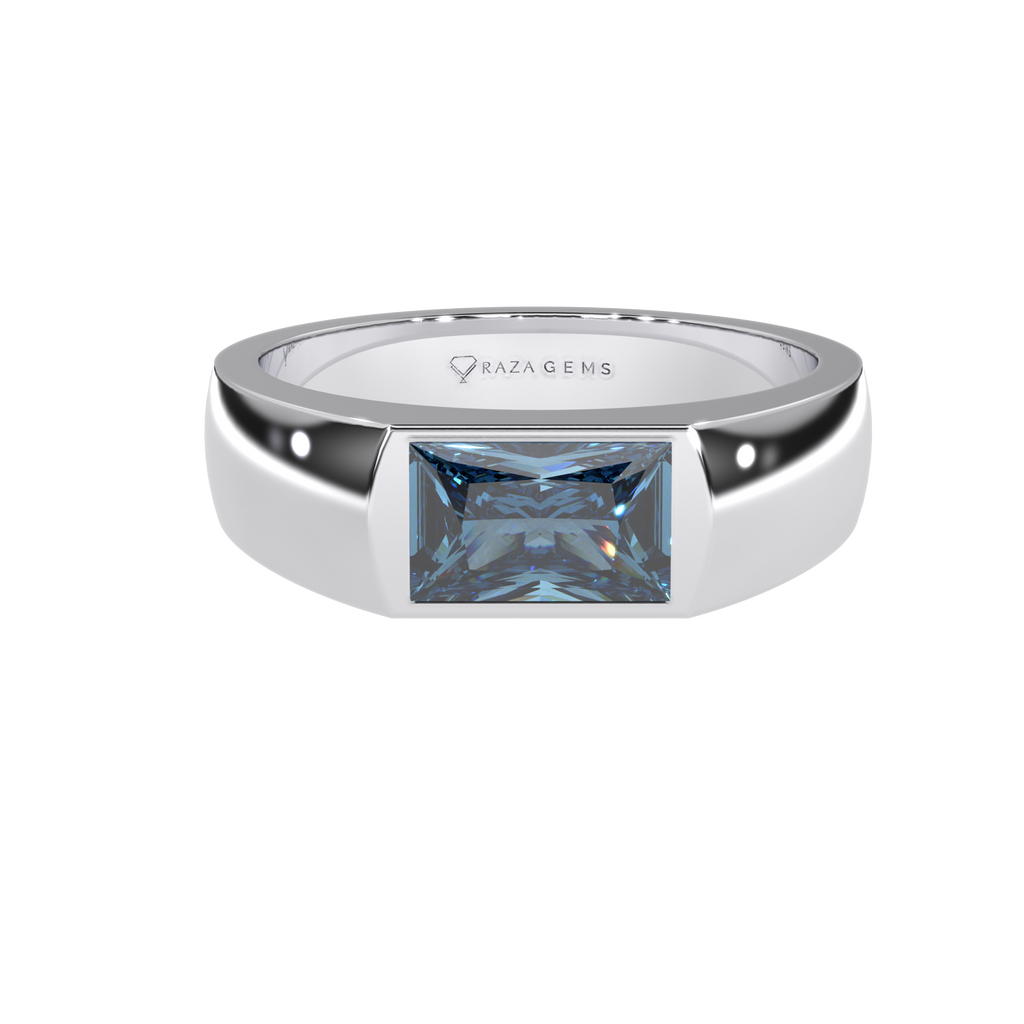 Aquamarine Ring  DArA In Silver