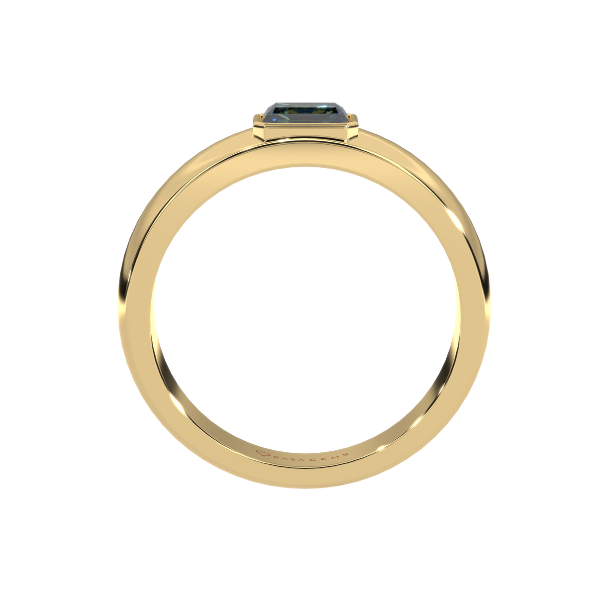 Aquamarine Ring  EsmAeel  18K Yellow Gold