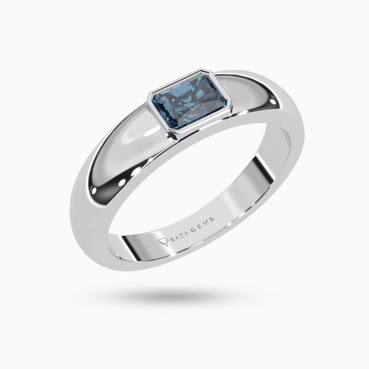 Aquamarine Ring  FarAmarz In Silver