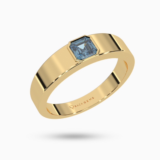 Aquamarine Ring  Fariborz 18K Yellow Gold