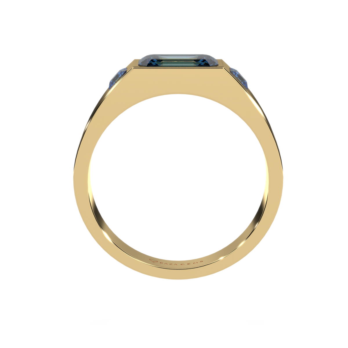 Aquamarine Ring  FarzAmv 18K Yellow Gold