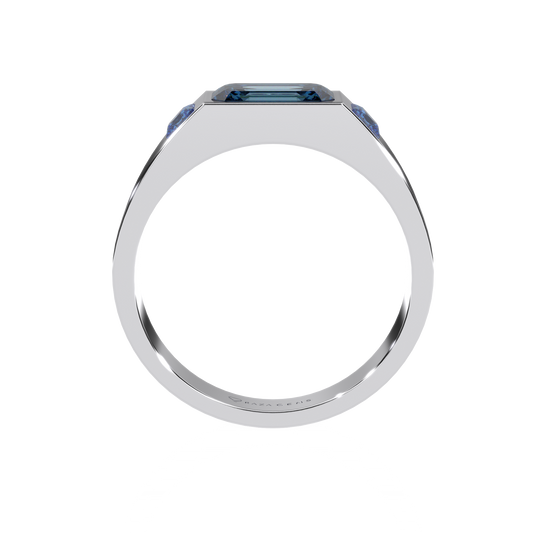 Aquamarine Ring  FarzAn In Silver